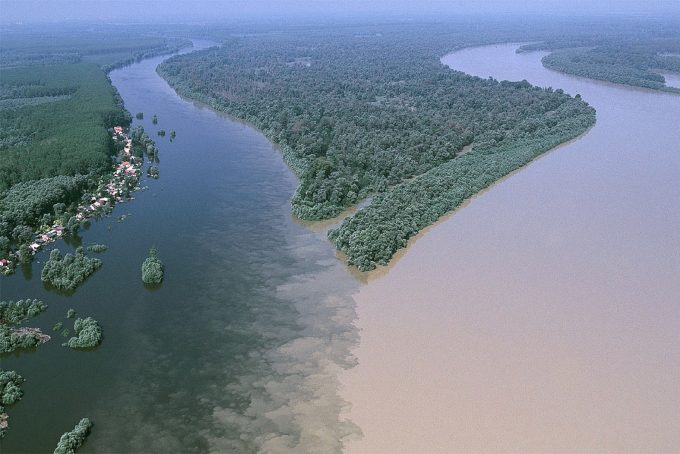 Confluence of the Danube and Drava Rivers , © by Mario Romulic & Drazen Stojcic, www.romulic.com