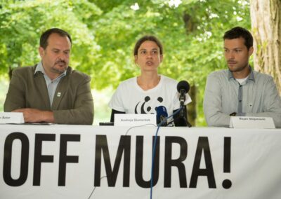 Andreja Slameršek, predsednica DPRS in koordinatorica kampanje Rešimo Muro
