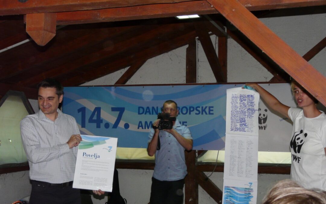 WWF: First ever Amazon of Europe Day kicked off with “Big Jumps” into Mura, Drava and Danube rivers on 14 July