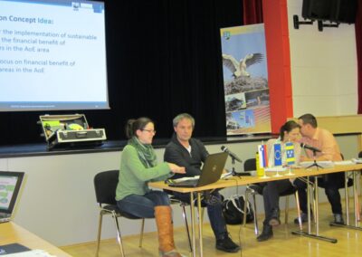 Theresa Schiller and Gunter Mussnig at the 2nd AoE Workshop